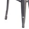 Flash Furniture 30'' High Backless Clear Coated Metal Indoor Barstool, Square Seat, PK4 4-XU-DG-TP0004-30-GG - alternate 5
